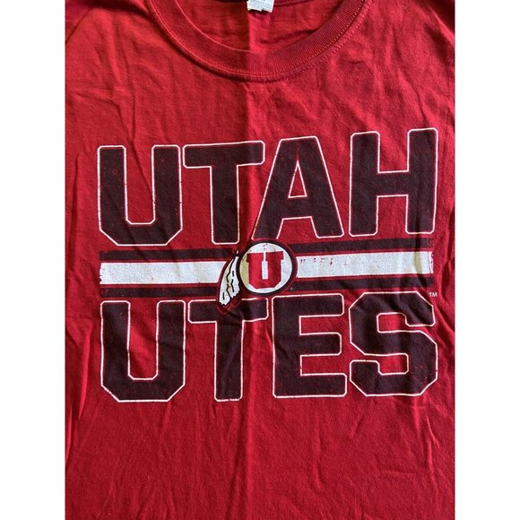 Utah Utes Red Graphic Crew Neck Tee M&O Gold Youth Medium - Picture 2 of 6